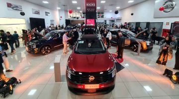 Foto da concessionária Carbel Japão durante o lançamento do novo Nissan Kicks 2026