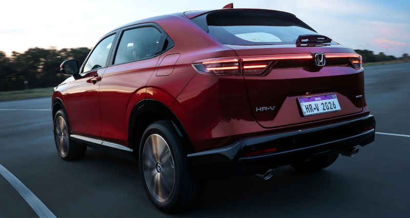 Honda/Divulgação Foto das lanternas traseiras do HR-V Touring 2026