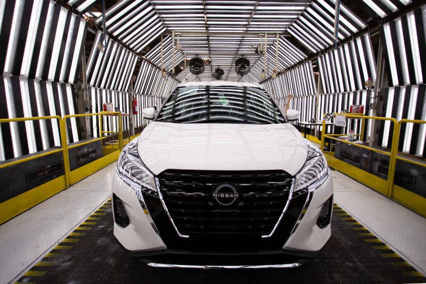 Nissan/Divulgação Foto de um Kicks Play para exportação tirada na fábrica da Nissan em Resende (RJ)