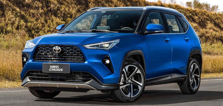 Foto do design dianteiro do Yaris Cross XRX