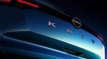 Teaser da traseira do Nissan Kait