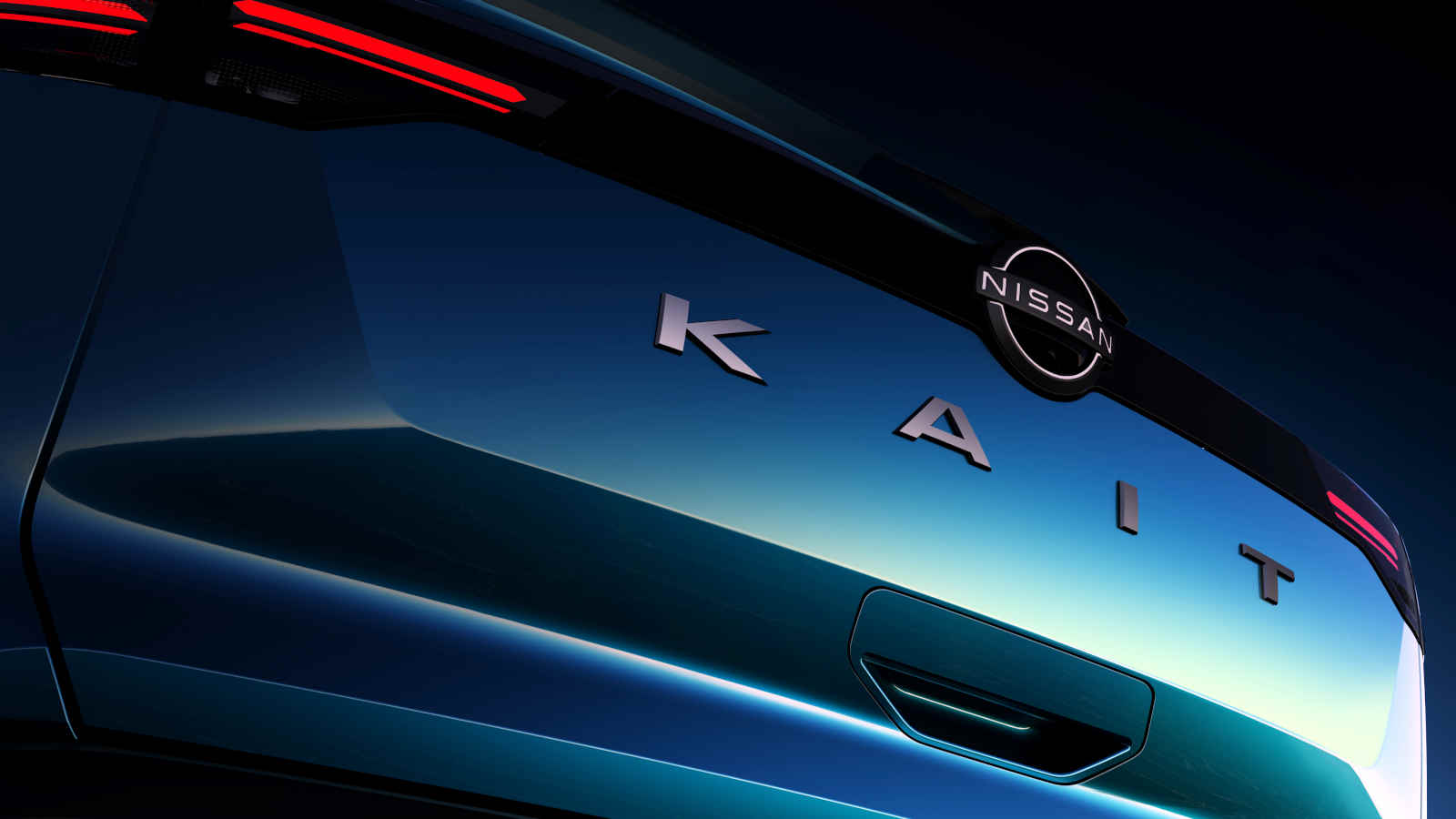 Teaser da traseira do Nissan Kait