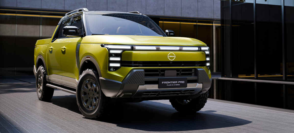 Foto da picape Nissan Frontier Pro híbrida