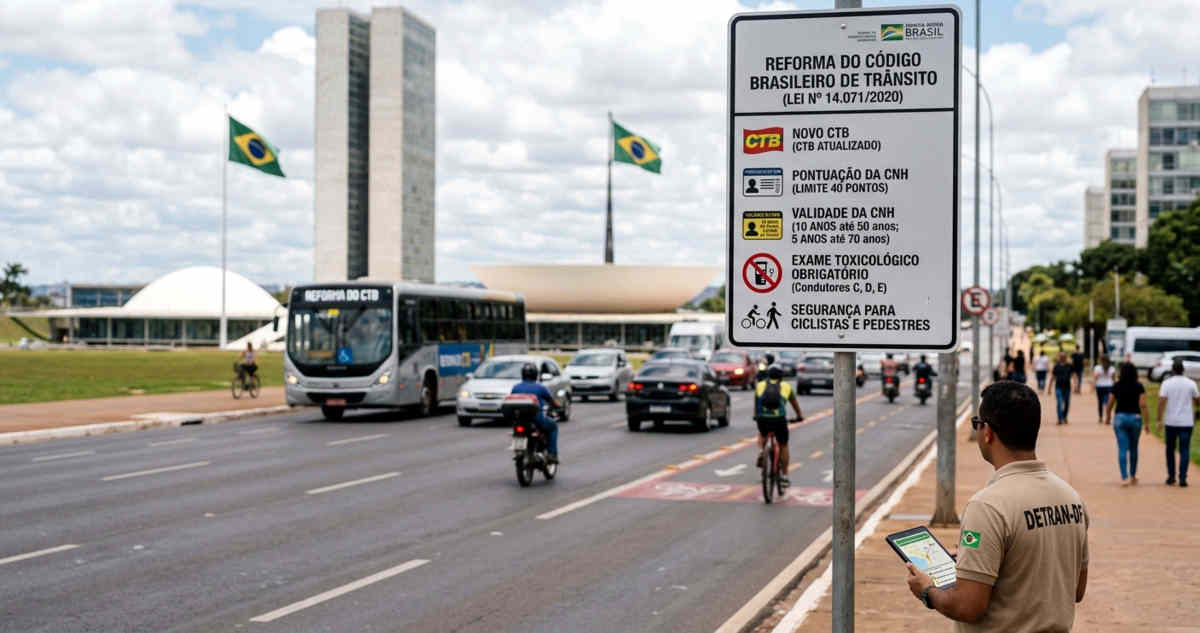 Imagem ilustrativa da reforma do Código de Trânsito Brasileiro