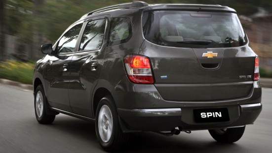 Chevrolet/Divulgação Chevrolet-Spin-2013-Brasil-monovolume